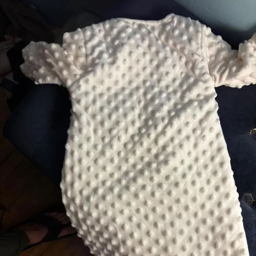 Kyle-deena Cream and Pink Sleepsuits-babygrows